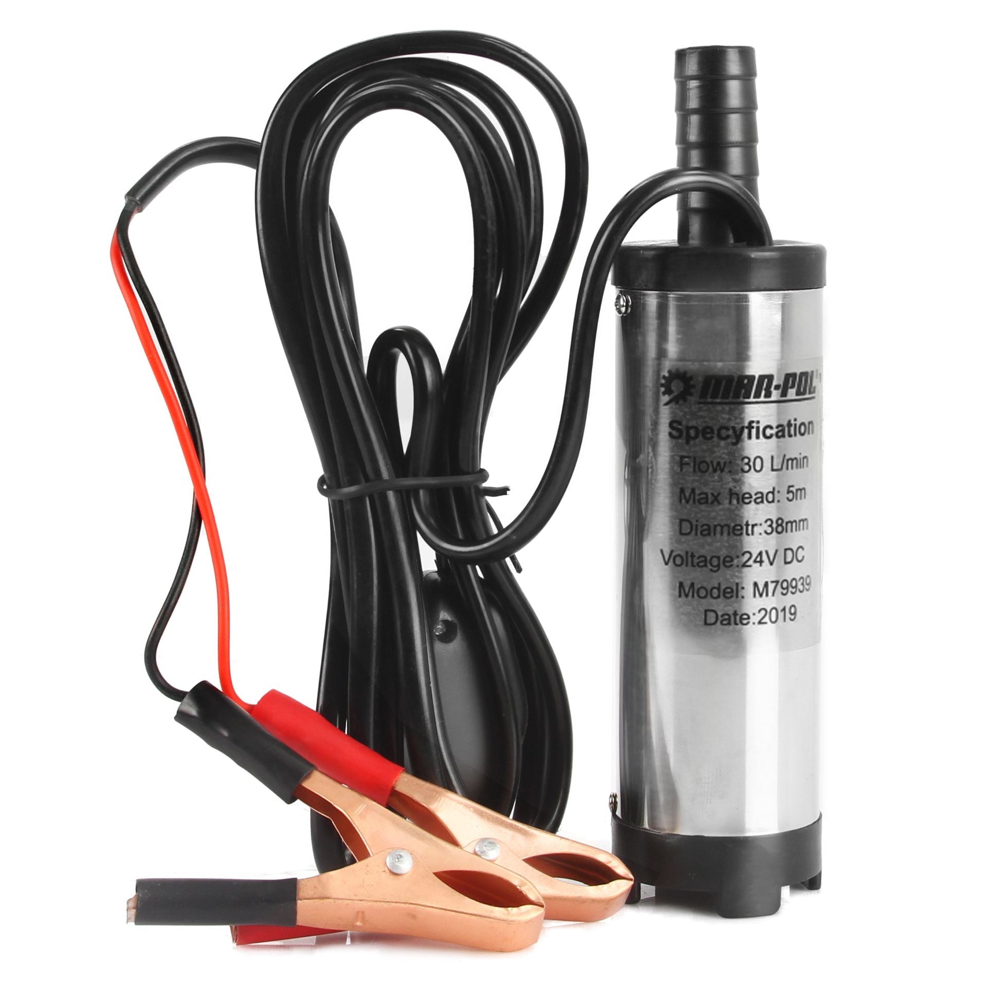 24 V električna cevna potopna črpalka za dizelsko gorivo 38 mm - 1 | Shopply