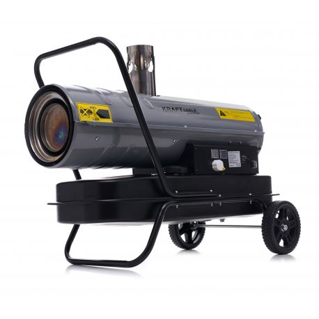 Oljni grelnik zraka z odvodom dimnih plinov, termostatom in kolesi 30 kW - 2 | Shopply