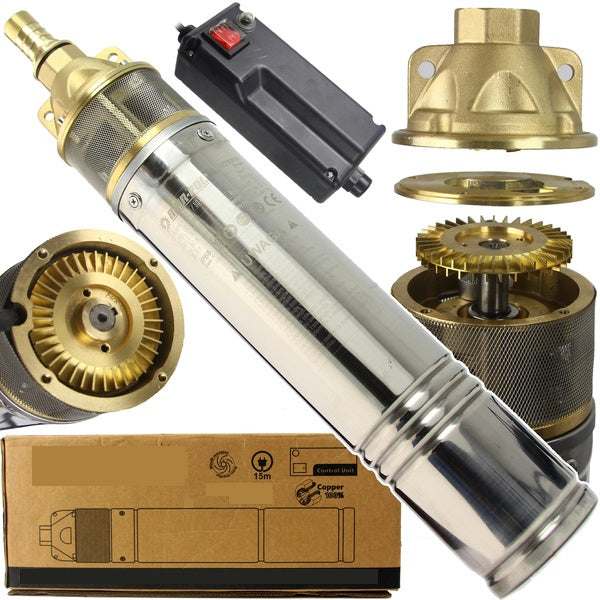 Cevna potopna črpalka 750 W 3000 L / uro 60 m 96 mm - 2 | Shopply