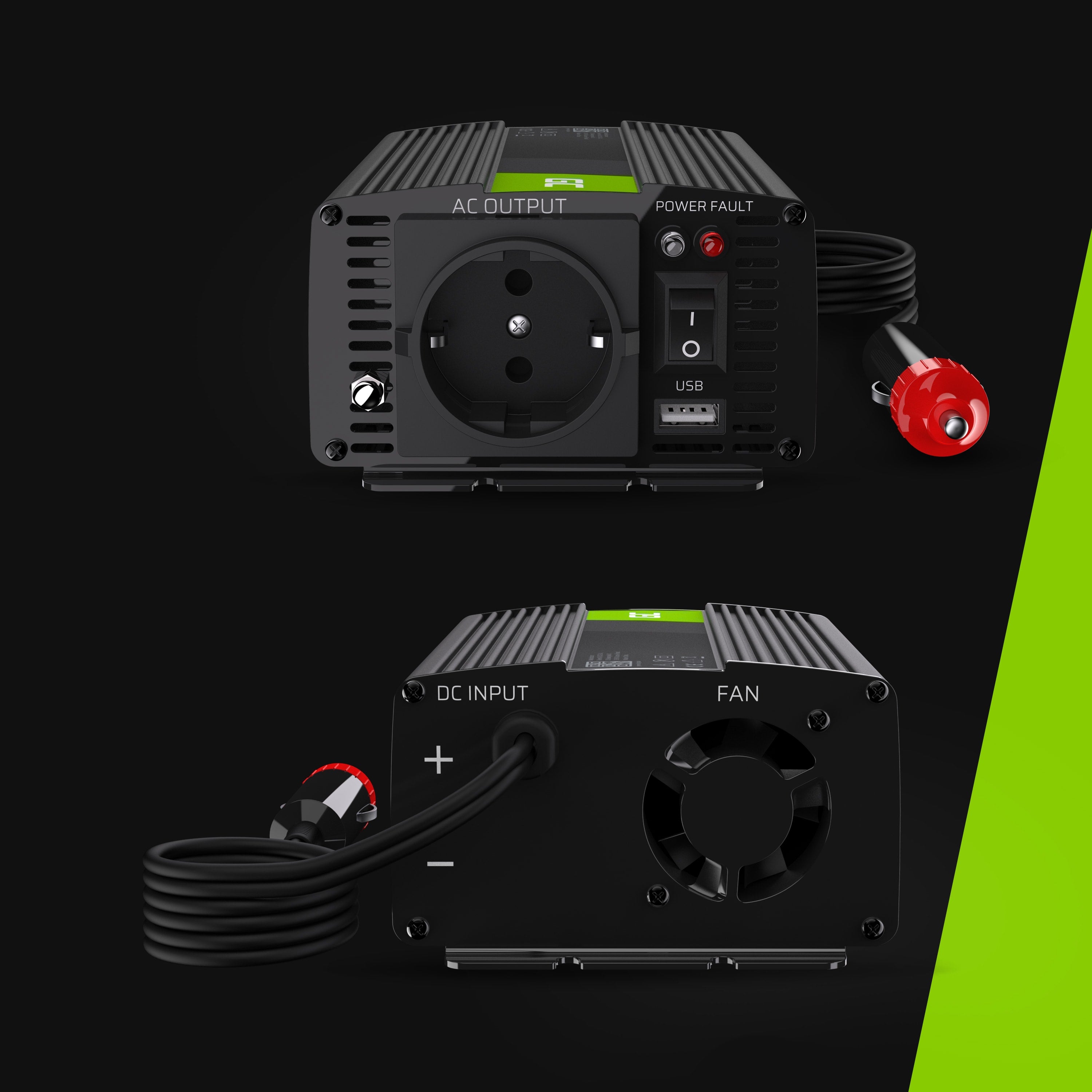 Green Cell Power Inverter 12V to 230V 150W/300W Pure sine wave - 5 | Shopply