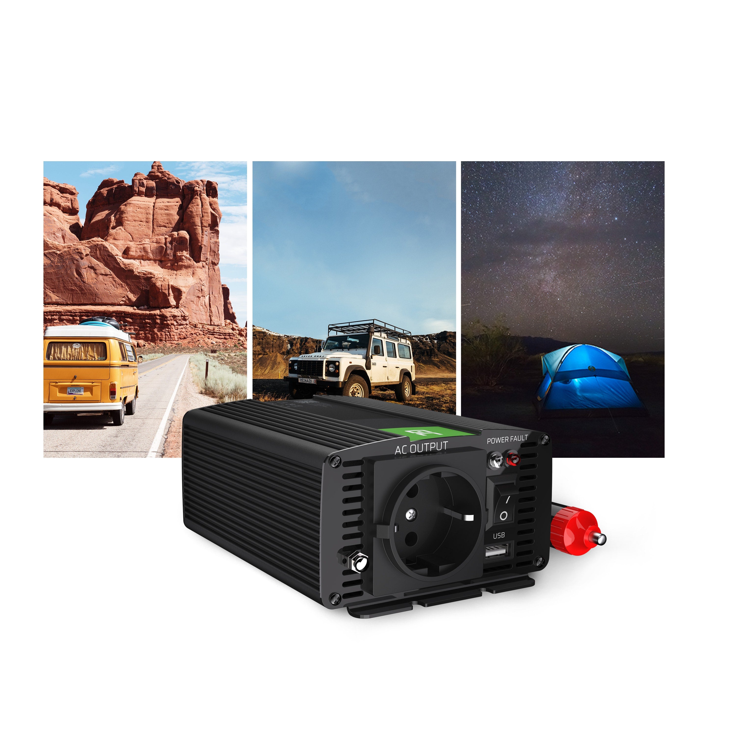 Green Cell Power Inverter 12V to 230V 150W/300W Pure sine wave - 4 | Shopply