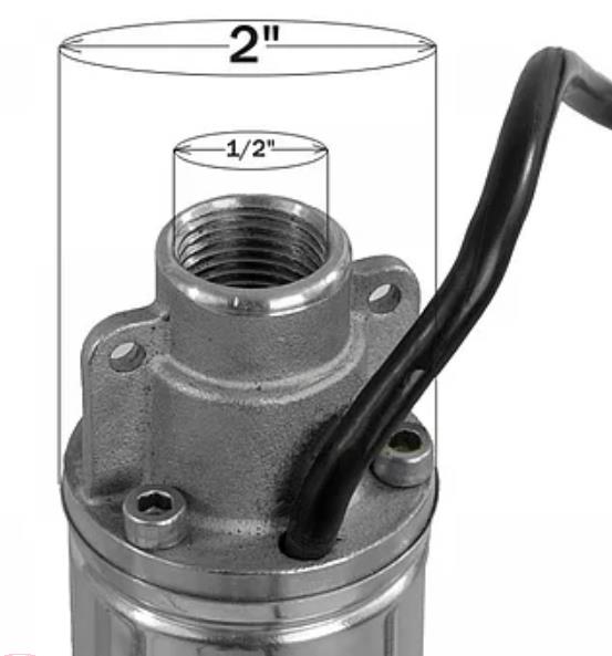 Cevna potopna črpalka 370 W 1080 L / uro 50 m 52 mm - 2 | Shopply