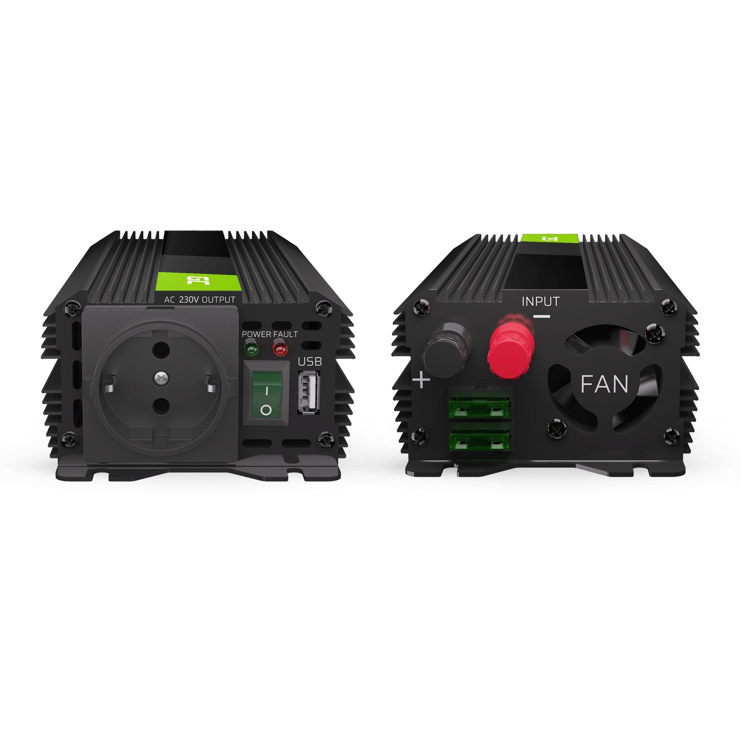 Green Cell Power Inverter PRO 24V to 230V 500W/1000W Modified sine wave - 3 | Shopply