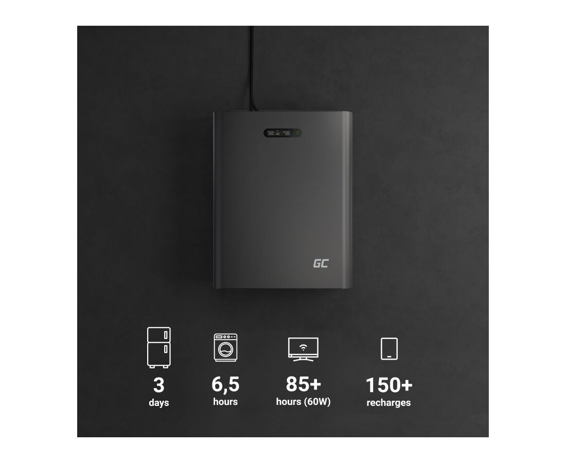 Green Cell GC PowerNest shranjevanje energije za sončne sisteme / LiFePO4 baterija / 5 kWh 51,2 V