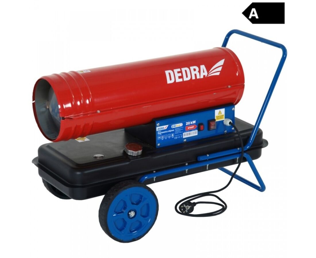 Oljni grelec zraka na kolesih s termostatom 20 kW