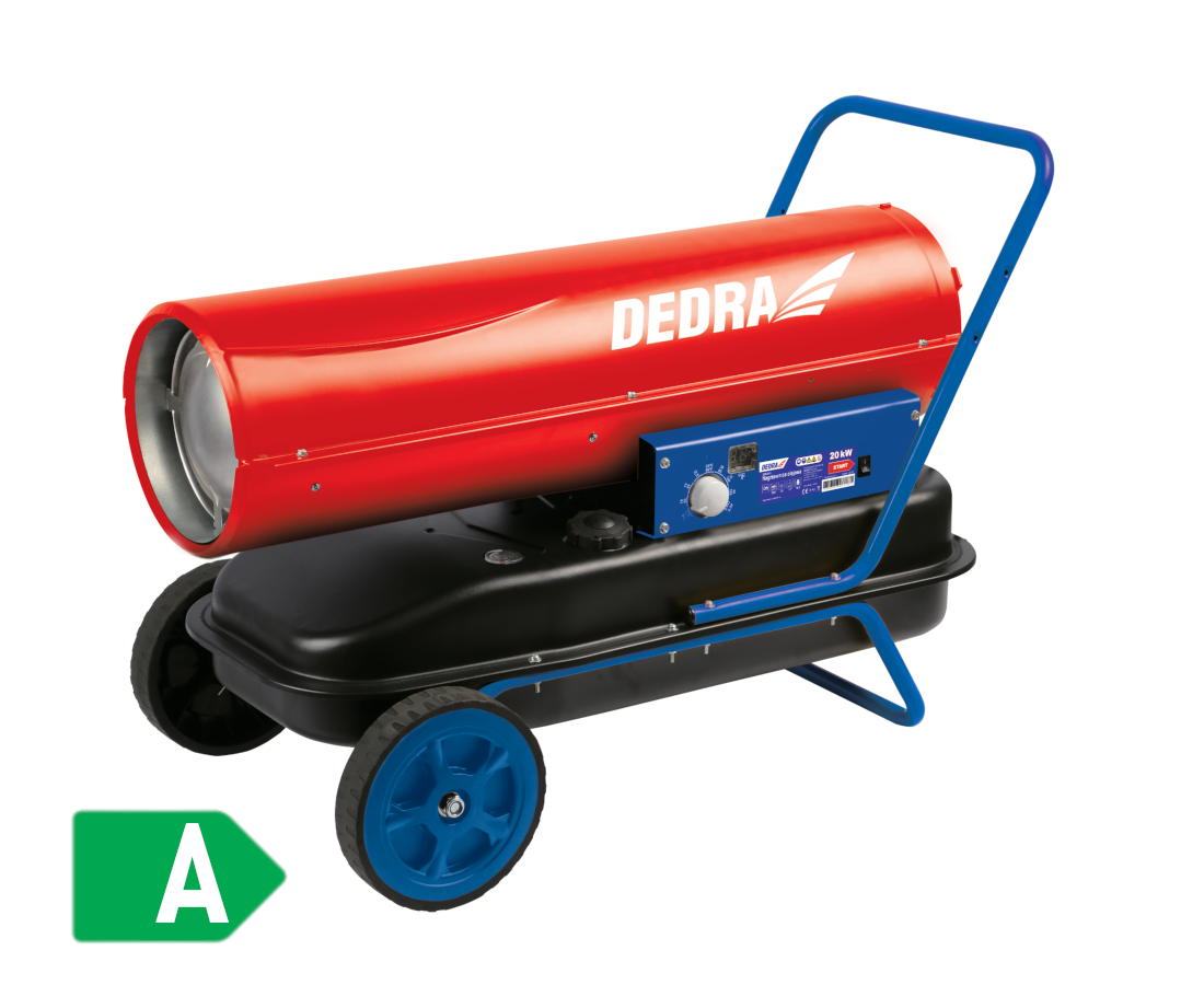 Oljni grelnik zraka na kolesih s termostatom 20 kW