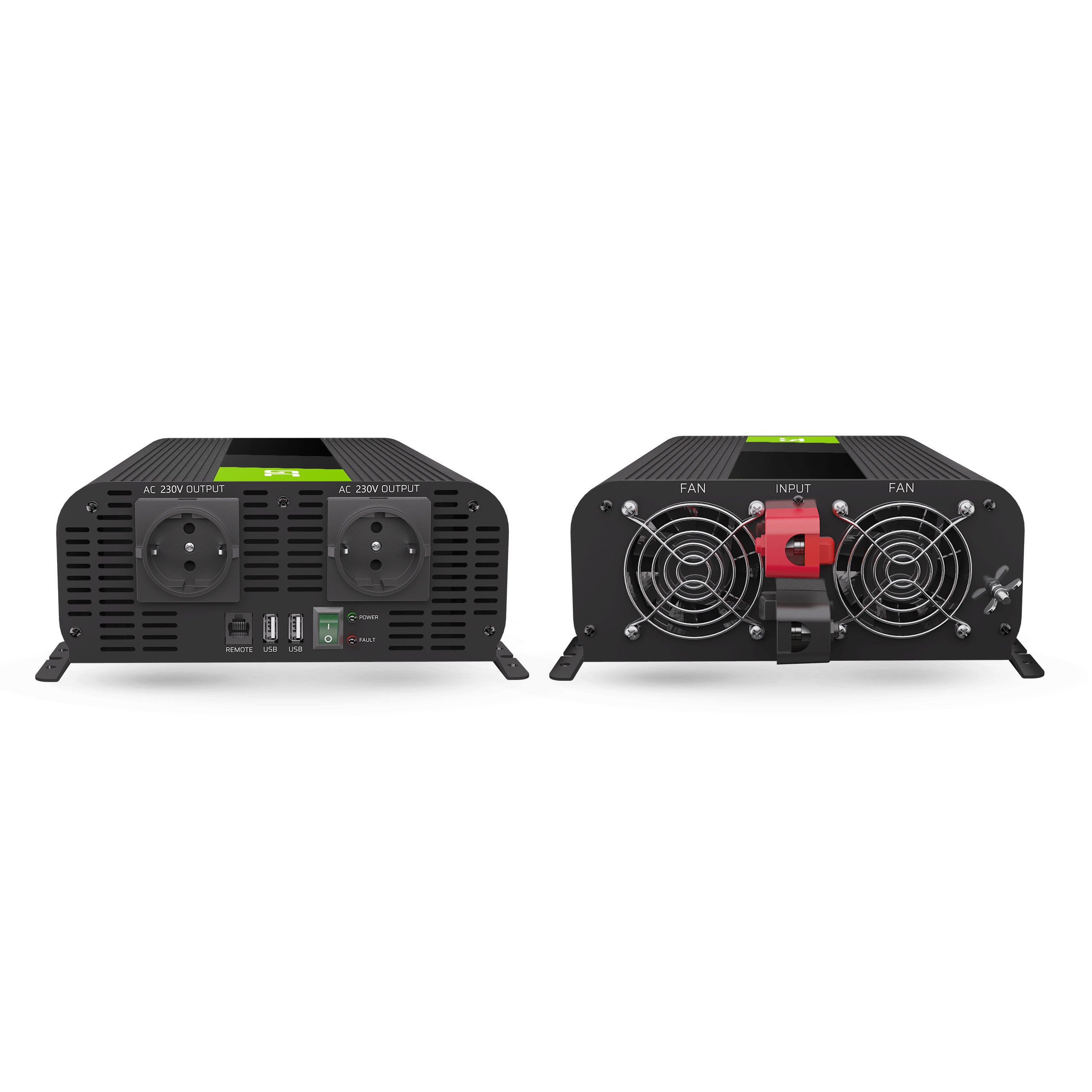 Green Cell Power Inverter PRO 12V to 230V 2000W/4000W Pure sine wave - 4 | Shopply