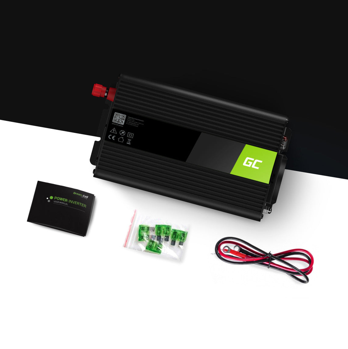Green Cell Power Inverter 12V to 230V 1000W/2000W Modified sine wave - 2 | Shopply