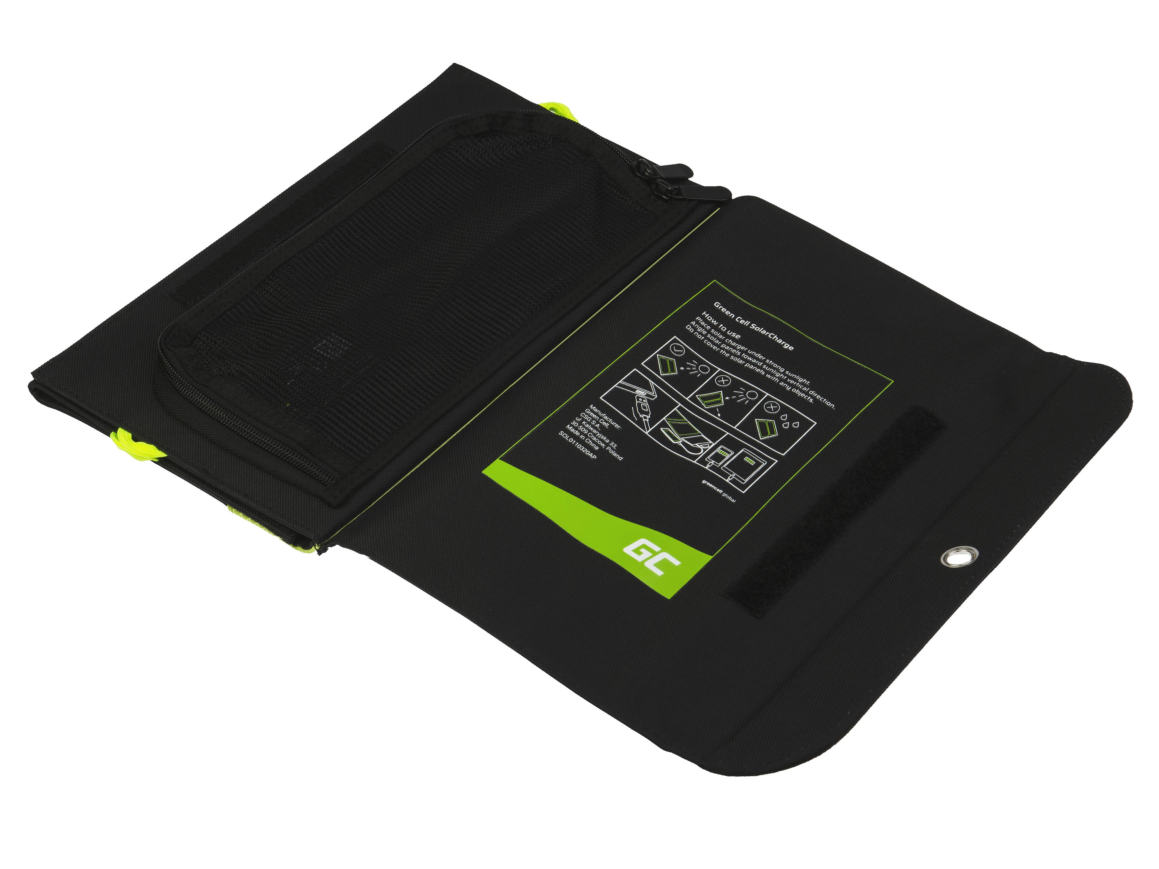 Solar Panel, Green Cell GC SolarCharge 21W charger with 6400mAh power bank function - 4 | Shopply