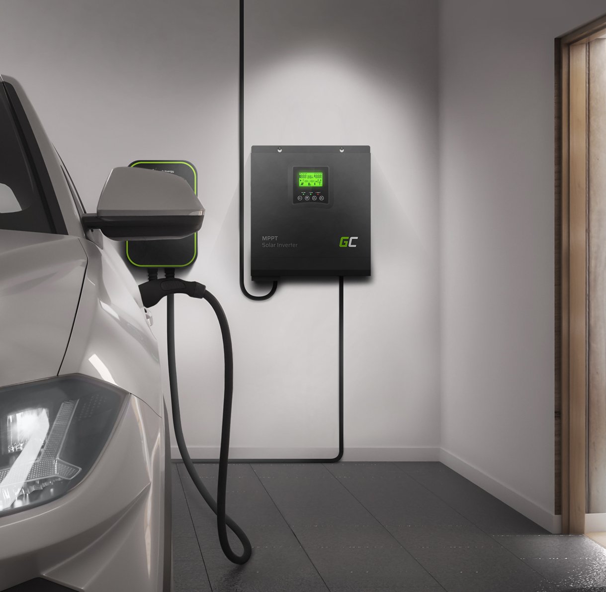 Solar Inverter Off Grid converter With MPP TGreen Cell Solar Charger 24VDC 230VAC 3000VA/3000W Pure Sine Wave - 5 | Shopply