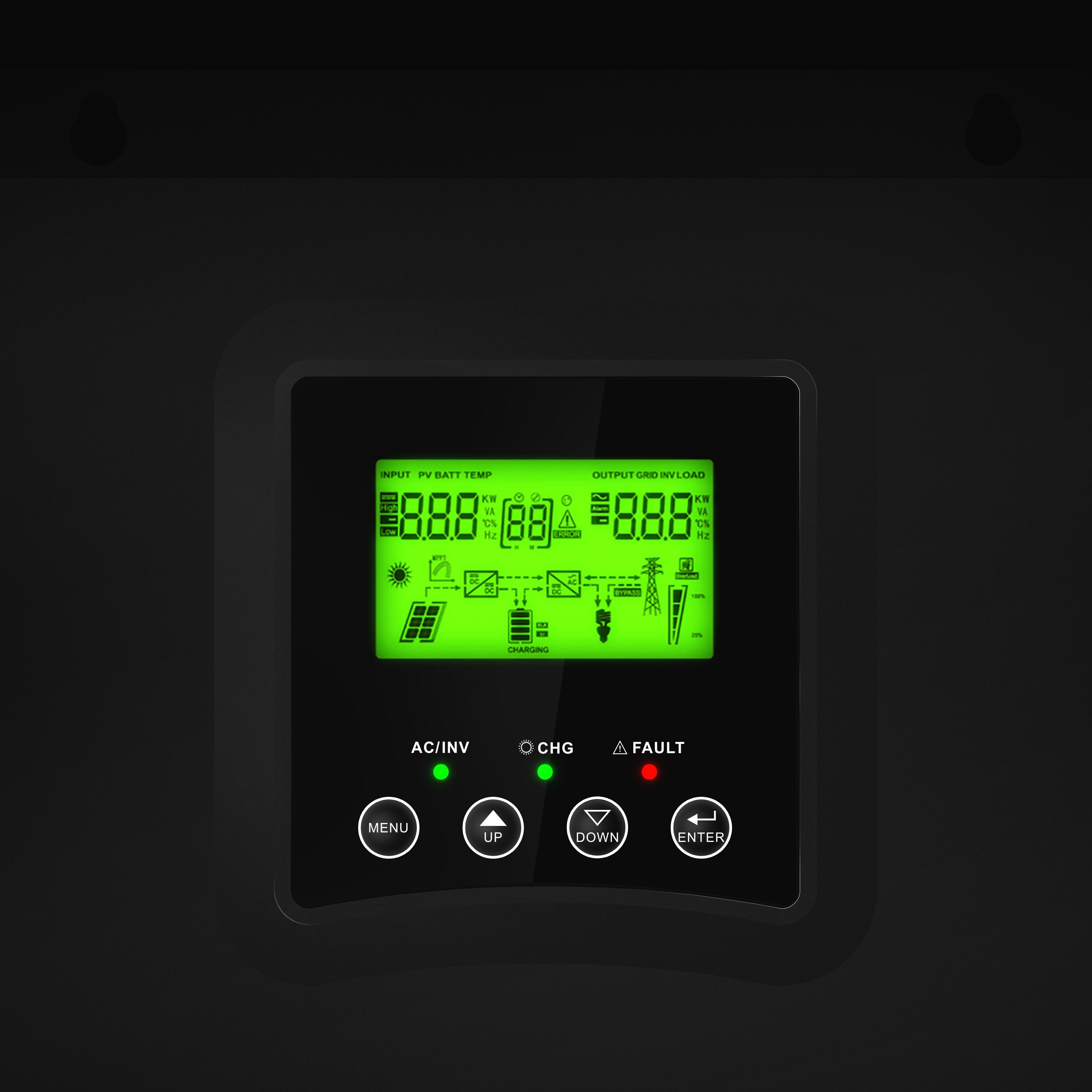 Solar Inverter Off Grid converter With MPP TGreen Cell Solar Charger 24VDC 230VAC 3000VA/3000W Pure Sine Wave - 3 | Shopply