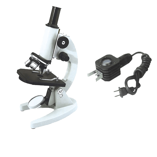 Šolski monkularni mikroskop z lučko - 1 | Shopply