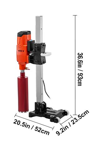 Diamantni kronski vrtalnik 4800 W s kotnim stojalom - 4 | Shopply