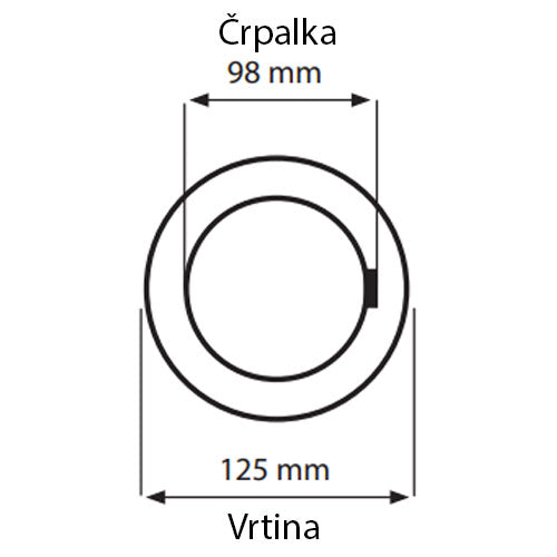 Cevna potopna črpalka 4000 W 24900 L / uro 95 m 98 mm 400 V - 6 | Shopply