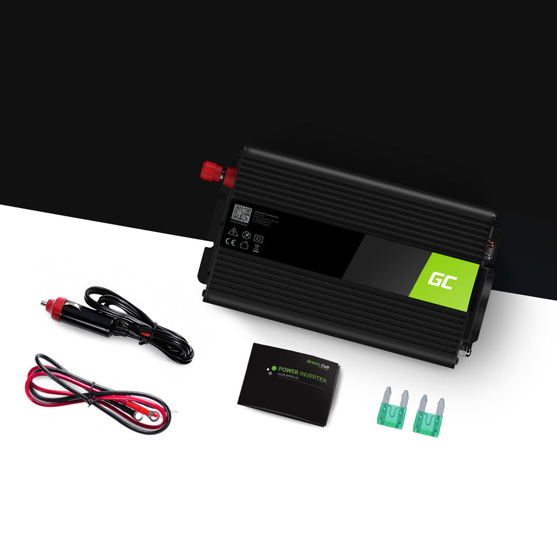 Green Cell Power Inverter 12V to 230V 300W/600W Pure sine wave - 4 | Shopply