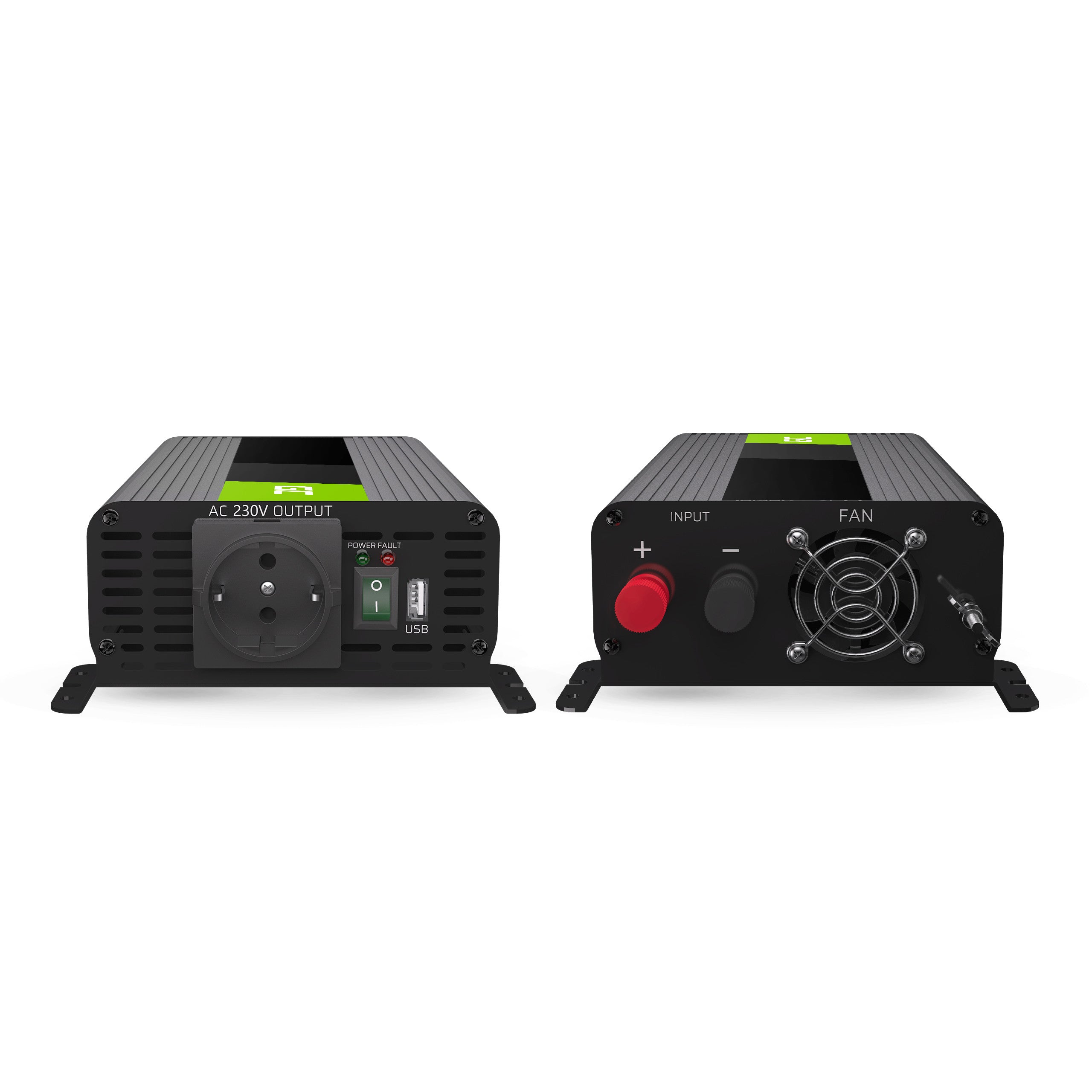Green Cell Power Inverter PRO 12V to 230V 500W/1000W Pure sine wave - 3 | Shopply
